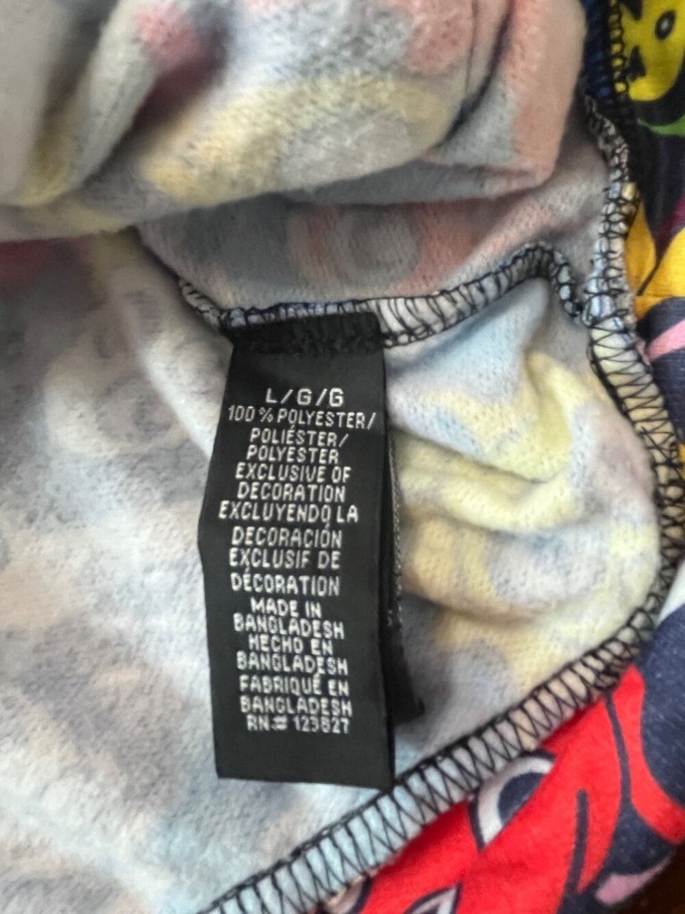 Mens Colorful Cartoon Graffiti Graphic Hoodie Sz-Large Fresh Prints Tokyo Drill - Picture 4 of 7